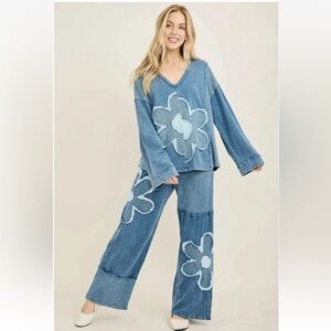 💕 NEW! J.Her 2-piece floral lounge set